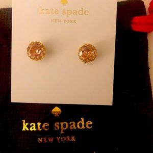 Kate Spade pink studs.